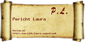 Pericht Laura névjegykártya